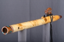 Yellow Cedar Burl Native American Flute, Minor, Mid B-4, #J7K (5)
